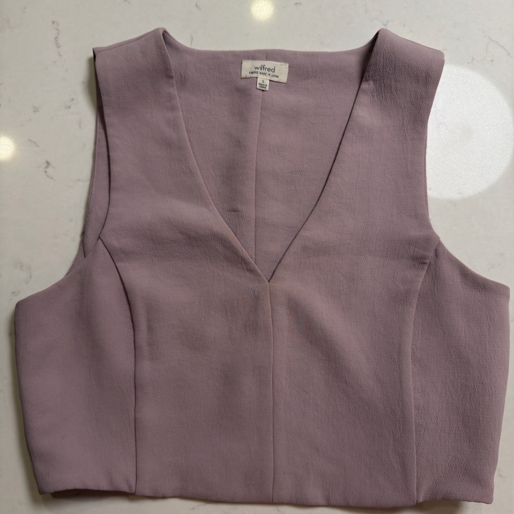 Wilfred Lavender V-Neck Blouse